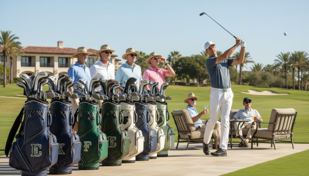 luxury golf staff bag